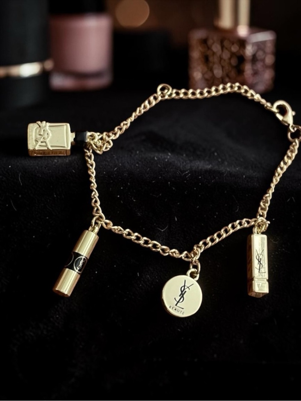 NIB RESERVED FOR @purely_luxe YSL Beauté Limited Edition Gold Charm Bracelet - Picture 2 of 5